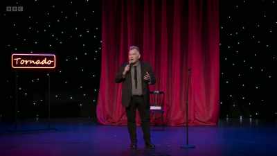 And I'm shivering and I'm shaking
and I'm paranoid - Stewart Lee: Tornado