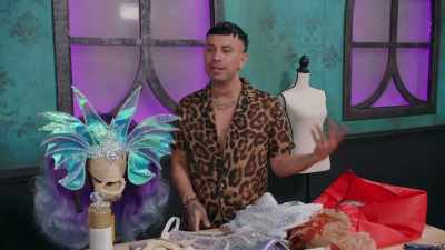 And I'm using this
lovely vinyl that I got. - The Boulet Brothers' Dragula: Titans