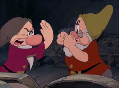 Please don't send me awayIf you do she'll kill me DWARFS Kill youHAPPY Who will DOC Yes whoMy stepmother the Queen ALL The QueenShe's wicked She's badShe's mighty mean She's an old witchI'm warnin' yaIf the Queen finds her hereshe'll swoop down and wreak - Snow White and the Seven Dwarfs