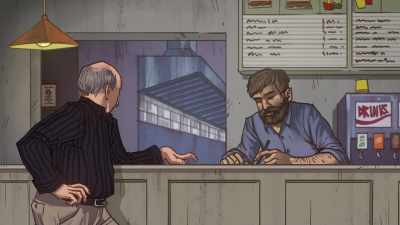 And as I'm writing it down,
he said, - The Lebanese Burger Mafia