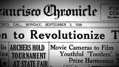 And in 1928, his breakthrough
makes front page news. - The Machines That Built America