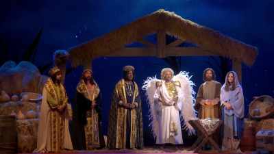 And in both this very scene
shall be reenacted in play form. - Nate Bargatze's Nashville Christmas