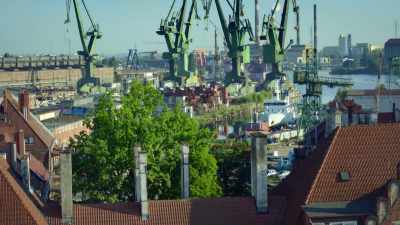 And in Gdańsk's famous shipyards, - Europe From Above