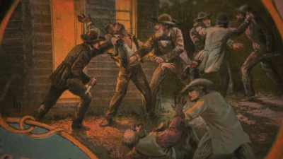 And in Kansas, John
Brown hacked to death - Abraham Lincoln