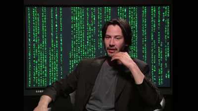 And in one of the wire tricks, - Keanu Reeves: The One and Only