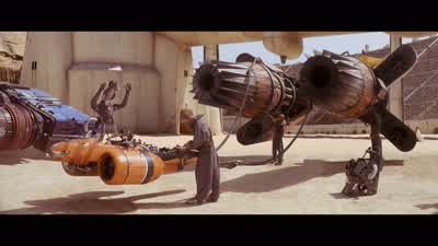 And in the front row, nearside pole position, mawhonic! - Star Wars: Episode I   The Phantom Menace