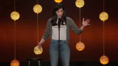 And in the pool area, there is a sign - Sarah Silverman: Someone You Love