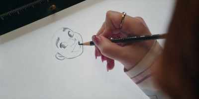 And indicate the teeth with
a little check right there. - Sketchbook