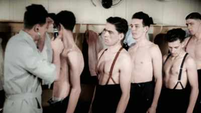 AND INSTEAD OF WAITING
TO BE DRAFTED, - America in Color