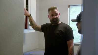 And this is that space
in there that we cut open
and put a door. - Renovation Impossible