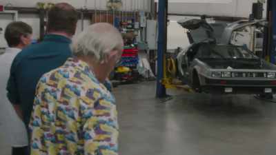 And this is, uh...
This is the flying DeLorean - Expedition: Back To The Future