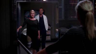 And it... and it pinches right here. - Grey's Anatomy