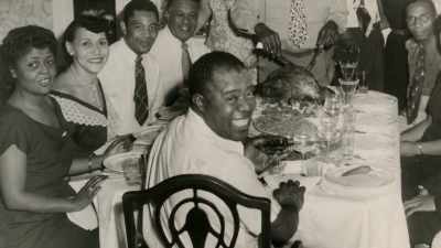 And it was not a simpleminded happiness.
It was a transcendent joy. - Louis Armstrong's Black & Blues