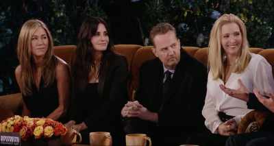 - And so it really was...
- Regressed. We regressed. - Friends: The Reunion