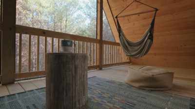 And it has two amazing hammock
chairs you just melt into. - The Cabin Chronicles