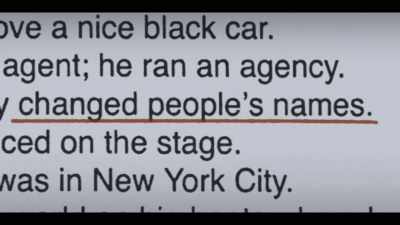 And that it was… agency
changed people's names, which they did. - Surviving Death
