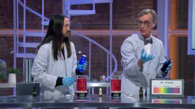 And when it's basic,
when it's the opposite of acid, - Bill Nye Saves the World