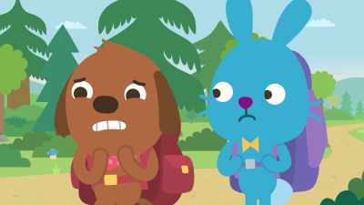And it's eating Gary.
We'll save you, Gary! - Sago Mini Friends