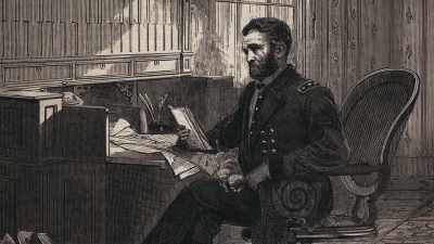 ‐ And it's Grant who,
from afar, - Grant