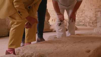 AND IT'S JUST BEEN DAMAGED
BY ITS TIME OUTSIDE. - Lost Relics of the Knights Templar