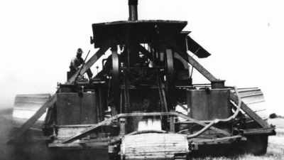 And it's the first to
feature steering clutches, - The Machines That Built America