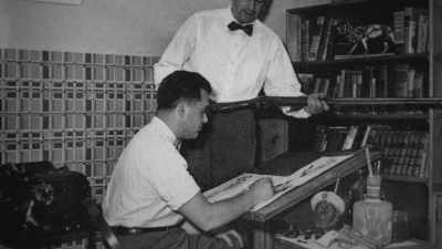 And Jack would sit hunched over
the drawing board - Stan Lee