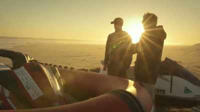 And that just puts
one person on each ski - Edge of the Earth