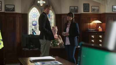And is Kelby's mystery man - Beyond Paradise