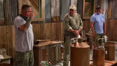 And, kelly, I guess
you came in third, - Moonshiners: Master Distiller