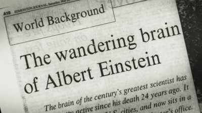 And you know, I spent
two days doing one radio - The Man Who Stole Einstein's Brain