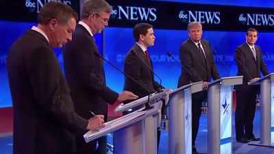 - And let's dispel,
once and for all, - Trump: The Art of the Insult
