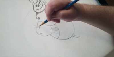 And, like I said, since
we're drawing it to overlap, - Sketchbook