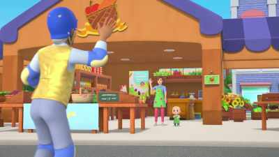 And look, our first customer
is my friend, Mr. Heely. - CoComelon Lane