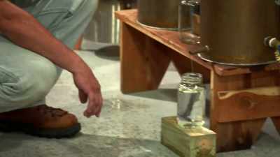   ...And made safer to drink
  in a second high-proof run. - Moonshiners: Master Distiller