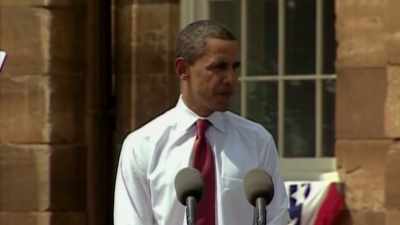 -And that man is Joe Biden.
-(CROWD CHEERING) - Obama: In Pursuit of a More Perfect Union