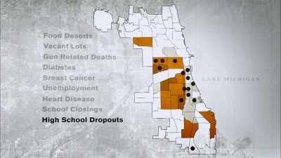 And so map after map after map
shows the distribution - Cooked: Survival by Zip Code