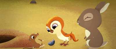 - And maybe a little berry?
- Oh, Mossy! - Puffin Rock and the New Friends