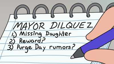 And Mayor Dilquez,
how are you coping - Grimsburg
