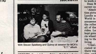 And Michael would write
and sing a song for the album. - Thriller 40