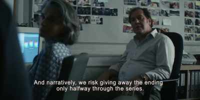 And narratively, 
we risk giving away the ending - The Staircase