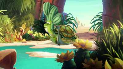 And no matter how far you fall,
you never get hurt. - Gigantosaurus