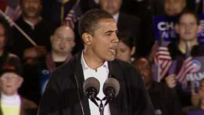 And no matter
what happens tomorrow, - Obama: In Pursuit of a More Perfect Union