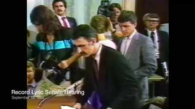And nobody is sticking
their neck out to say - Zappa