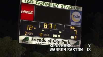 And now Easton leads 12 to seven. - Algiers, America