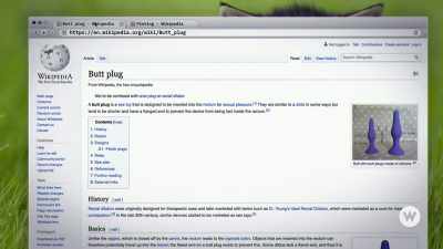And now everything has
its own Wiki page. - Sex with Sue