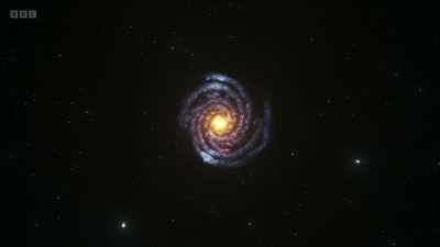 And now if we just set it rotating - Secrets of Size: Atoms to Supergalaxies