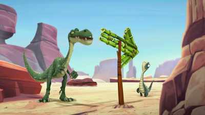 And now it's showing them
the wrong way. - Gigantosaurus