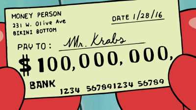 And now, his net worth
is in the multi-millions, - SpongeBob DocuPants
