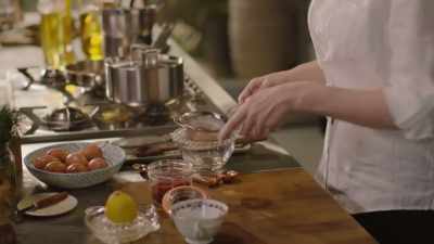And now rule three,
gently transfer the egg - Nigella: At My Table