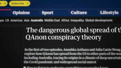 And now it seemed that
QAnon was on the frontlines - Q: Into the Storm